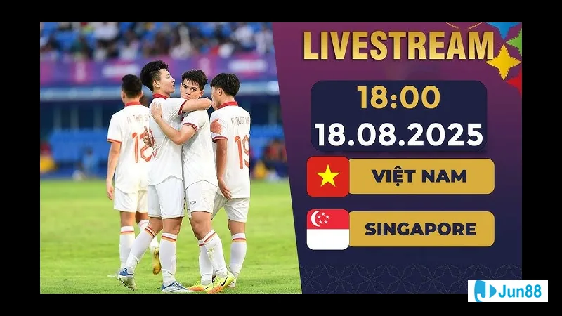 Trận đấu giữa U23 Việt Nam và U23 Singapore tại sân vận Trận đấu giữa U23 Việt Nam và U23 Singapore tại sân vận
